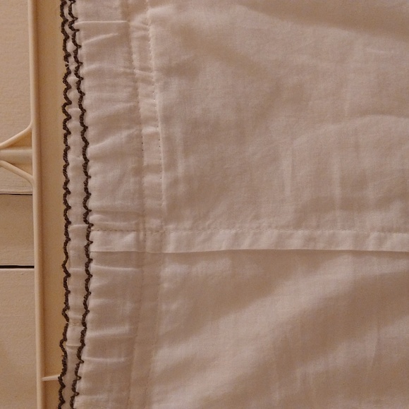 J Jill white cotton skirt with button embellishments Sz XS - Picture 4 of 9